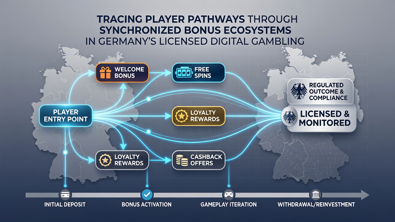 Darstellung synchronisierter Bonusökosysteme und Spielerbewegungen in Deutschland